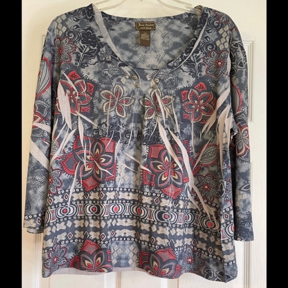 EUC JANE ASHLEY dressy top